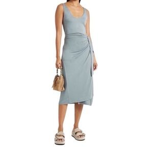 Vince Blue wrap tank dress
